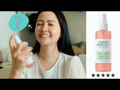 Video: Revisión facial de Mario Badescu con aloe, hierbas y agua de rosas