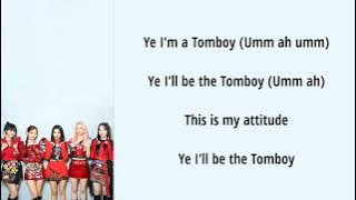 LIRIK LAGU - TOMBOY -(G)I- DLE  EASY LYRICS                   CUBE Entertainment