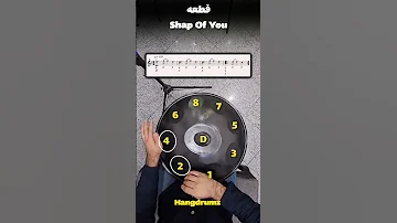 آموزش کوتاه هنگدرام قطعه Shap Of You آموزش هنگدرام 