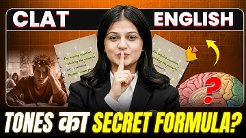 Master Tone Questions in CLAT 🤫 | English Secrets Revealed