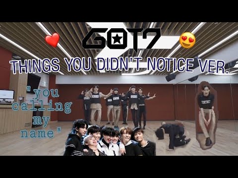 thing's you didn't notice on You Calling My Name Dance Practice (Part Switch Ver.)