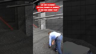 Cleaning 100,000 pounds of rubber and our gun range trap #gunrange