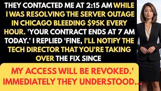 They Fired Me at 2AM During a $95K Server Crisis — So I Let Them Handle It Themselves