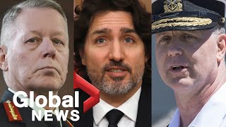 Misconduct allegations against former top military officials taken "extremely seriously": Trudeau
