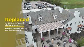 Carpentry Crew for Exterior Repair and Restoration at The Country Club, Higley Construction