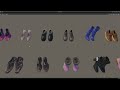 Ultimate Shoe Pack - 72 Footwear Assets Low poly - Unity