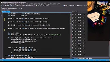 Nusbio - Controlling LEDs with F# (FSharp)