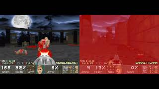Eviternity Map01: Inauguration UV Speed Co-op in 0:18.49 (4shockblast + GarrettChan)