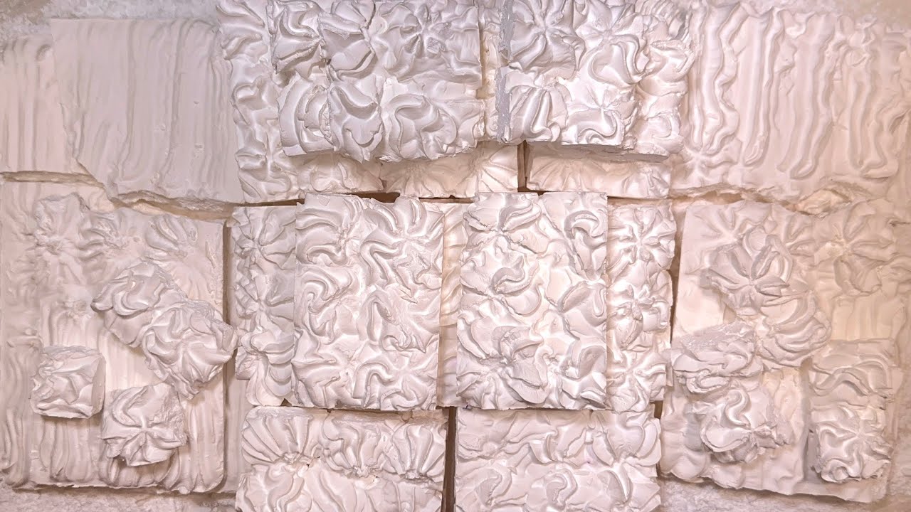 ASMR / Crunchy & Powdery / Piping Homemade Chalk - YouTube