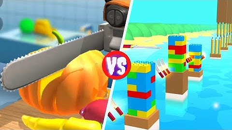 ✔️Flying Cut Games 🆚 Slice Asmr Games | gameplay mobile all levels