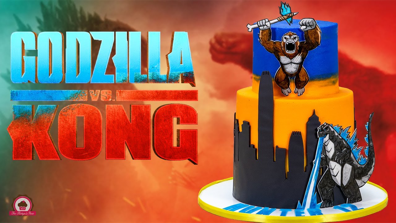 Godzilla Vs Kong Birthday Cake Youtube