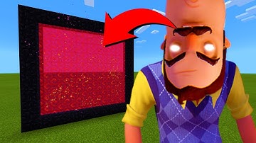 How To Make A Portal To The Hello Neighbor.exe Dimension in Minecraft!