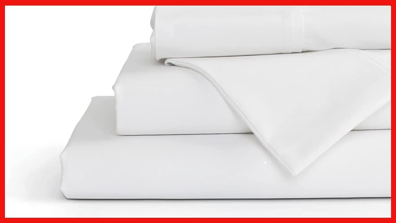 Great product -  100% Cotton Percale Sheets Queen Size, White, Deep Pocket