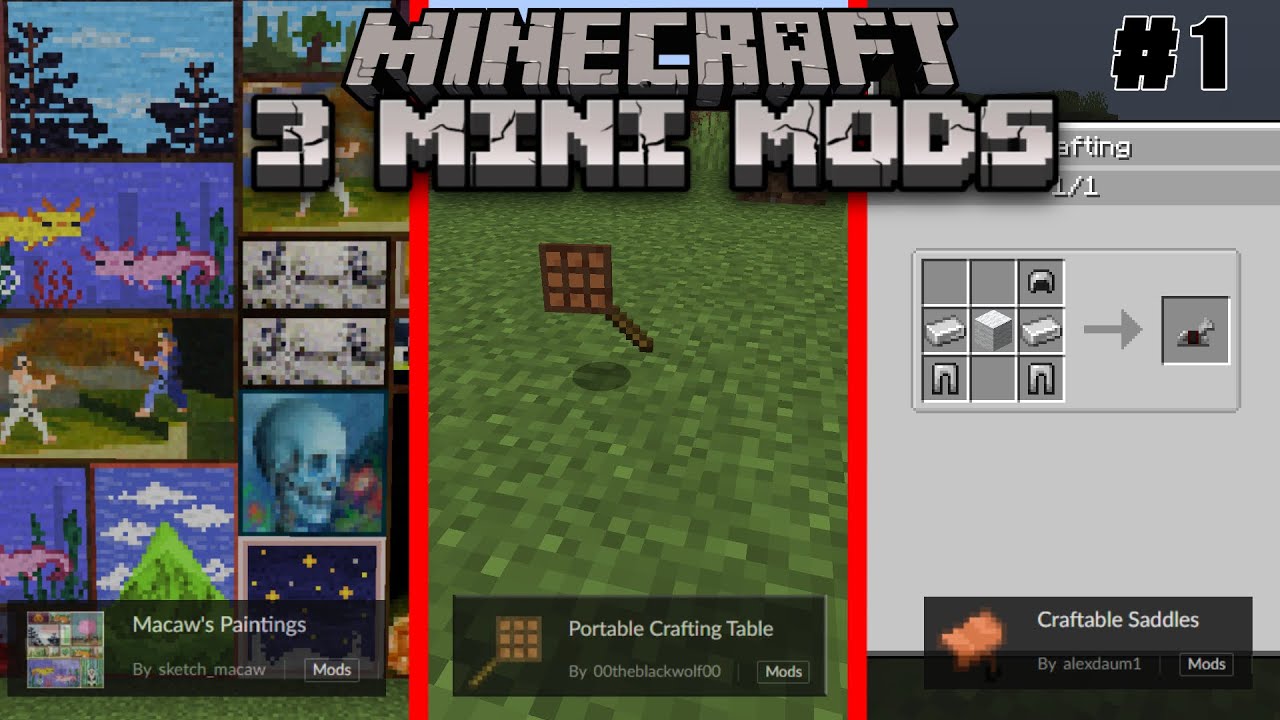 3 MINI MODS PARA TU MUNDO DE MINECRAFT #1. EL LUKYS - YouTube