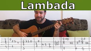 Fingerstyle Tutorial: Lambada \ On the Floor - Guitar Lesson w/ TAB Fingerstyle Tutorial: Lambada \ On the Floor - Guitar Lesson w/ TAB
