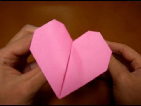 alarm oplukker Intermediate origami beating heart - YouTube