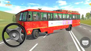 Red Passanger TATA Bus Driving | Indian Sleeper Bus Simulator | 3D Bus Games - Android Gameplay  screenshot 2