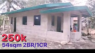 250k Naka Color Roof Steel Trusses na 54 sqm 2BR/1CR