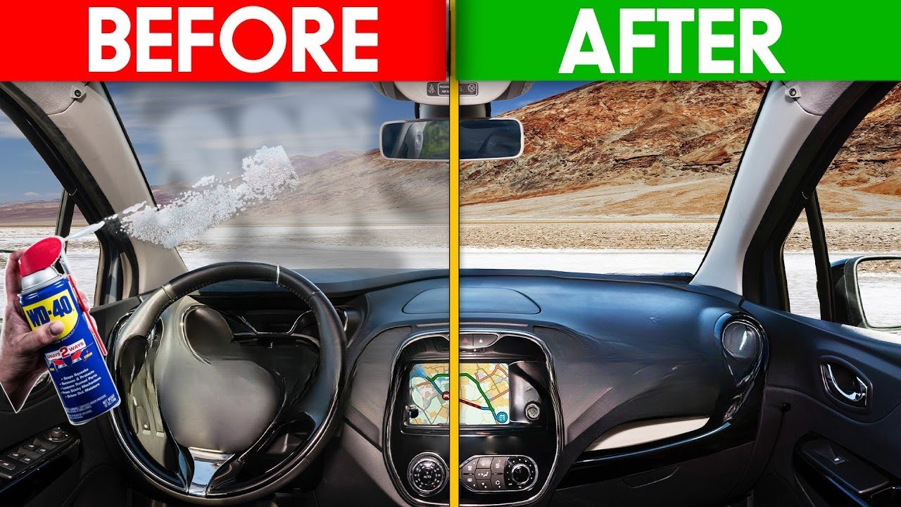 A RIDICULOUSLY Easy Way to Clean the INSIDE of Your Windshield (NO Haze ...