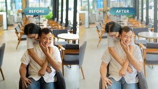 Edit Foto Prewed Indoor di Cafe Estetik Putih Cerah Ala Korea screenshot 5