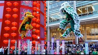 CNY2017~ Acrobatic Double Lion Dance (舞獅 Múa Lân) by Khuan Loke 群乐龙狮团@Suria KLCC (19/1/2017) 4K UHD