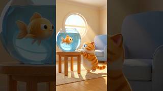 Cat Falls in Fish Bowl and Gets Chased 😱🐱 #Shorts