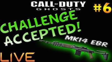 "You Bastard!" MK14 EBR Challenge (Call of Duty Ghosts Class Challenge w/ Live Gameplay Commentary)