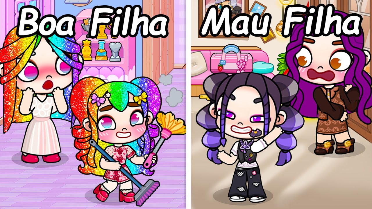 Boa Filha VS Má Filha | Sad Story of Avatar World | Pazu Games