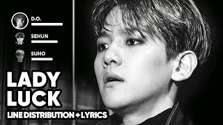 EXO - Lady Luck Line Distribution +s Karaoke PATREON REQUESTED