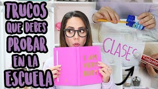 10 TRUCOS PARA CLASES QUE DEBES PROBAR! | What The Chic