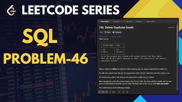 196. Delete Duplicate Emails | Easy #programming  #leetcodesql