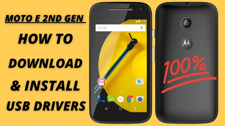Download Moto E 2nd Gen USB Driver ( 2 Methdos )