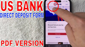 ✅  US Bank Direct Deposit Form 🔴