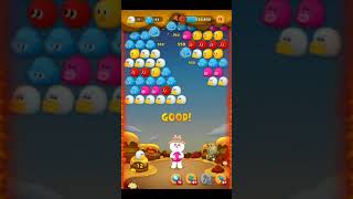 line bubble 2 level 1057 fail（無道具，無寵物，差3球，閃14-15球最佳路線）