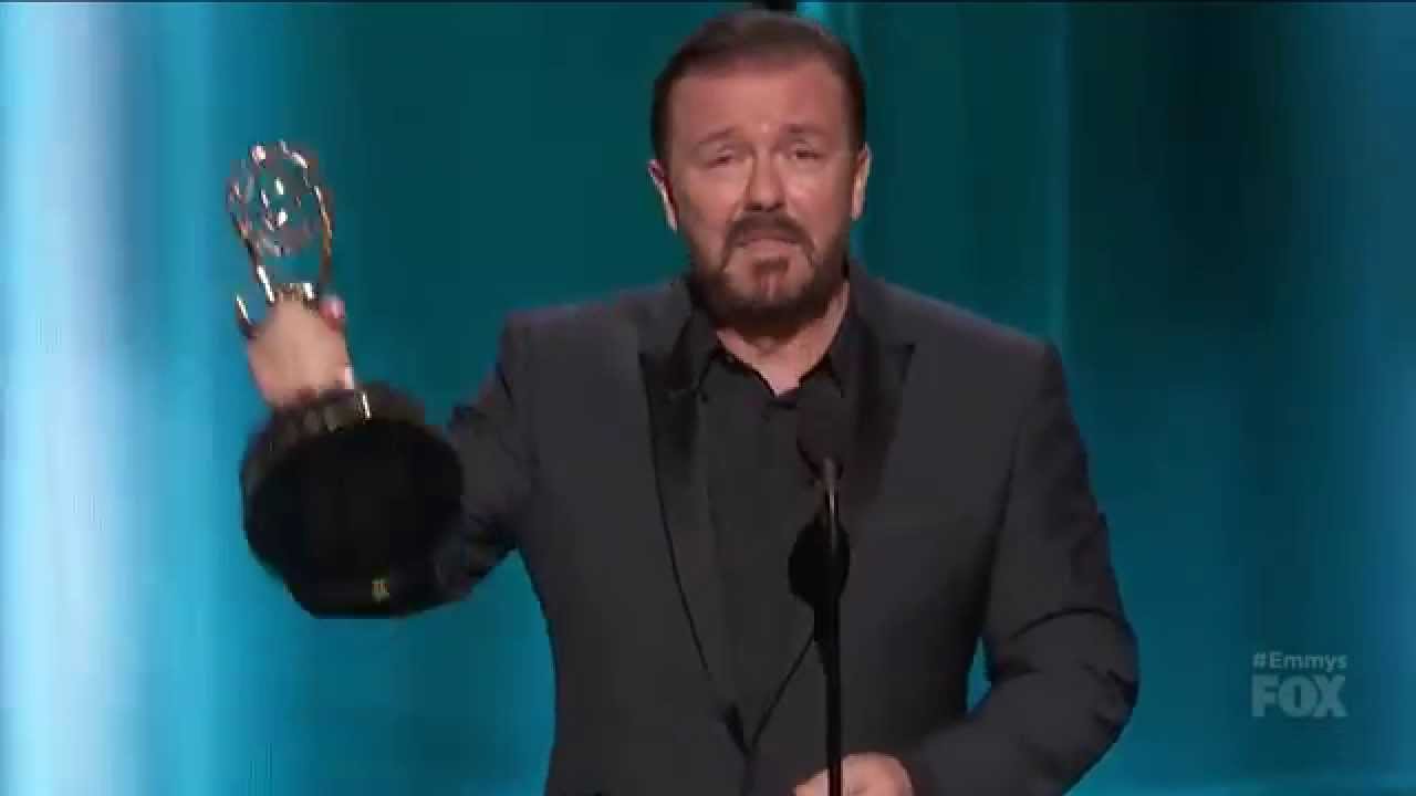 Ricky Gervais "Wins" an Emmy... Probably (2015) - YouTube