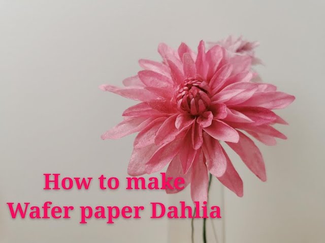 Easy Wafer Paper Peony Tutorial 