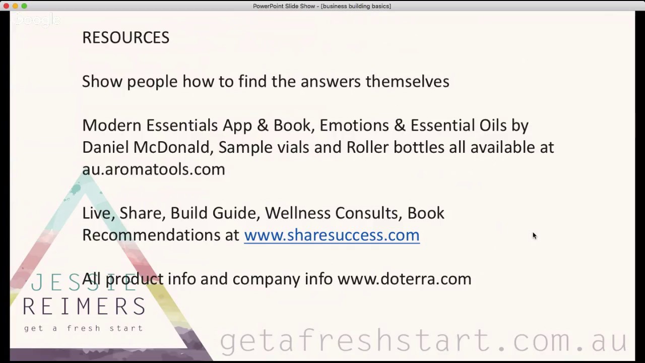doTERRA Business Building Basics