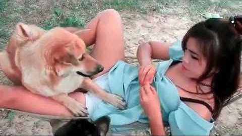 sexy girls in pokhara playing with her pets