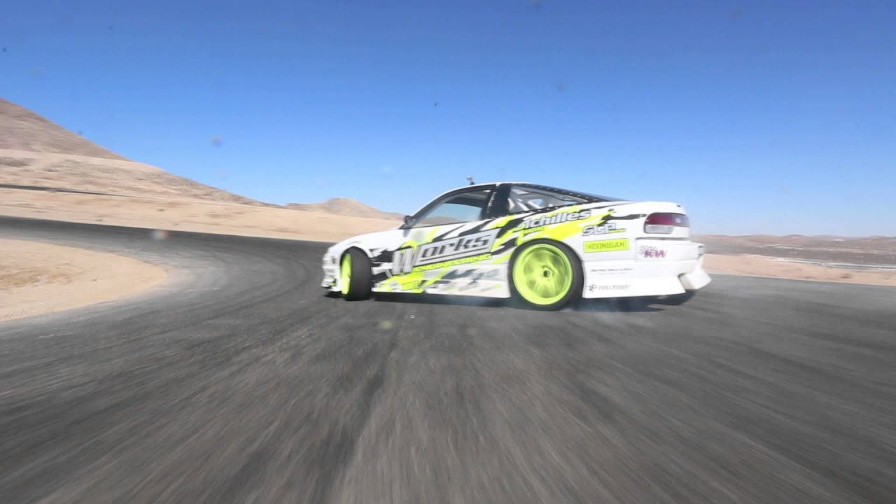 Robert Parsons drifting with hand controls