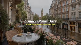 London Rainy Jazz ☔ Cozy Cafe Jazz with Relaxing Rainy City Ambience screenshot 4
