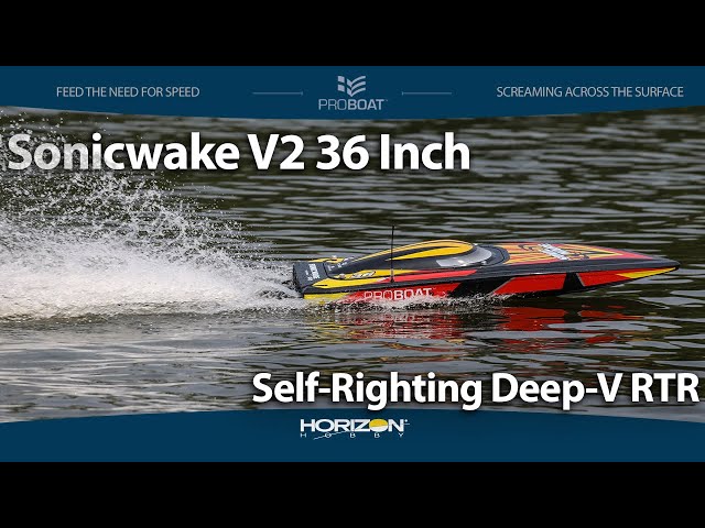 Pro Boat Sonicwake V2 36 inch Self-Righting Deep-V RTR