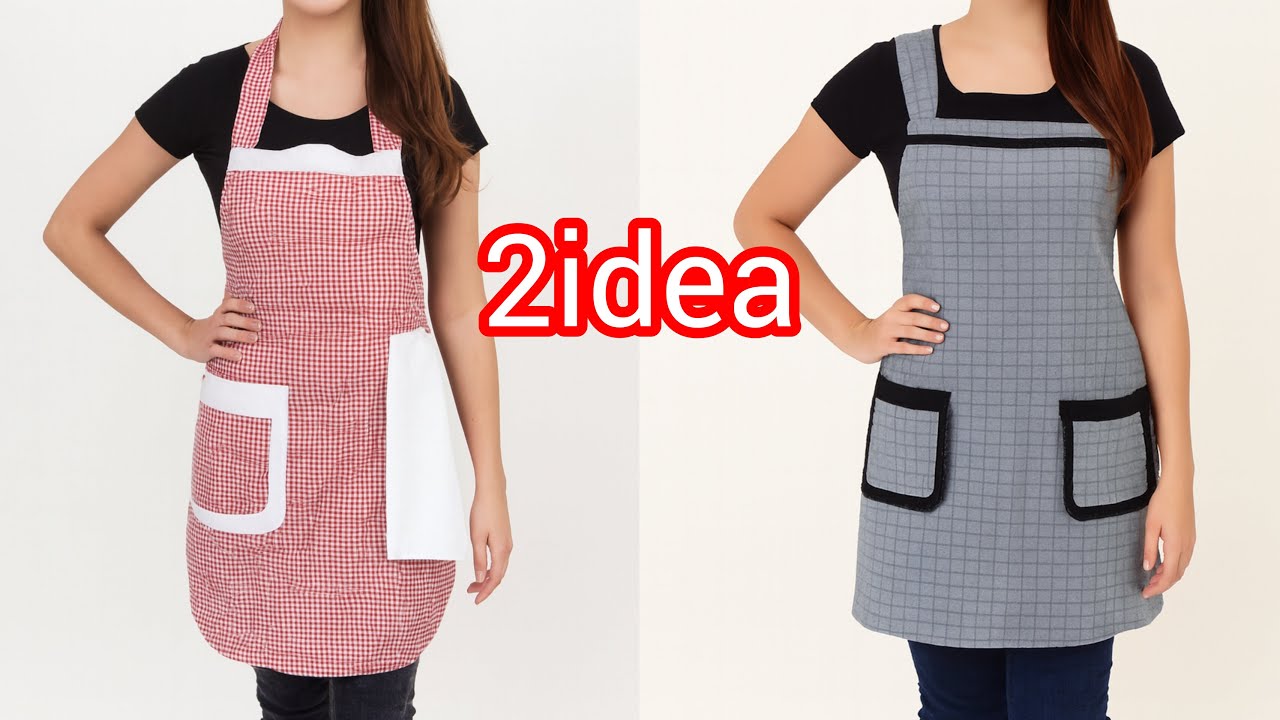Обучающее видео по самому простому способу пошива кухонного фартука