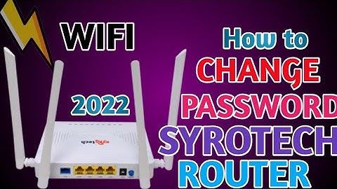 How to change WiFi Password Syrotech Router | SYROTECH WiFi Password Change