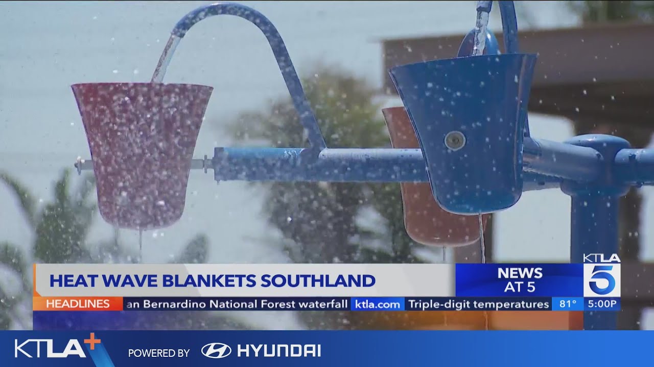 Heat wave blankets the Southland, heightens wildfire risks - YouTube