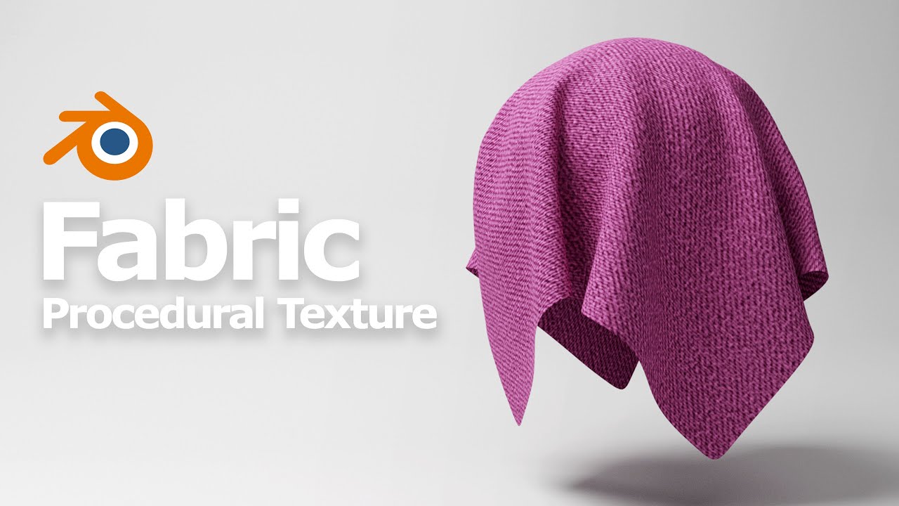 Blender Fabric Texture , Procedural Material for Cloth Cotton Textile - YouTube