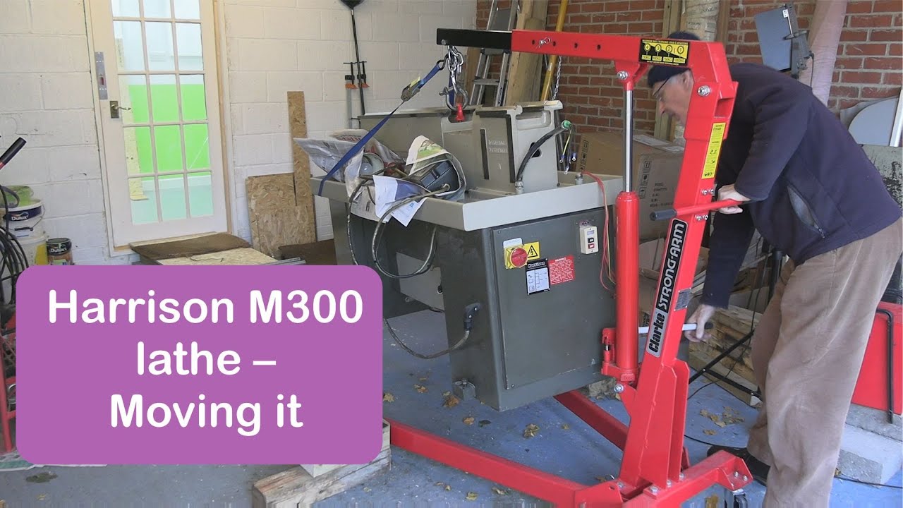 Moving my Harrison M300 lathe