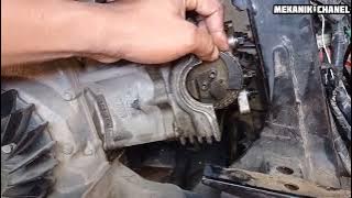 cara pasang top gigi timing sentrik spin skywave skydrive