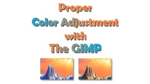 Nerd Tube 0039 - The GIMP #03 - Color Temperature, curves and saturation