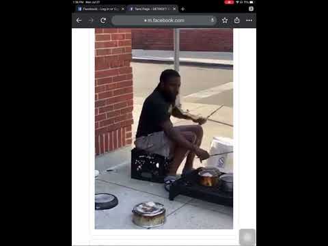 Detroit Drummer on Buckets,pans to Don’t Leave Me Girl by Blackstreet #BlackStreet #greektownhotbox