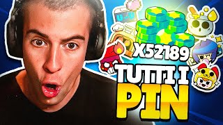 COMPRO TUTTI I PIN SU BRAWL STARS!!! (COSTOSO)